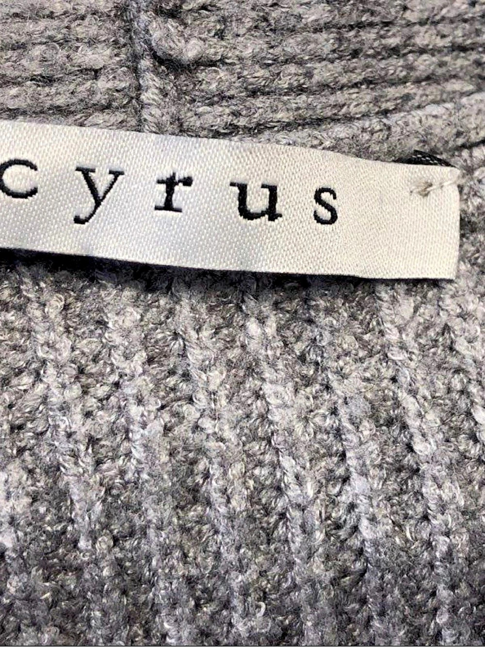Cyrus Rib Knit Open Front Cardigan Gray - Picture 9 of 12